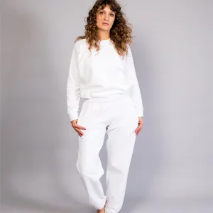 Pantalon molleton blanc