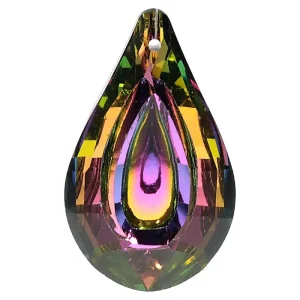 Cristal arc en ciel goutte miroir en verre 3.2 x 5 cm