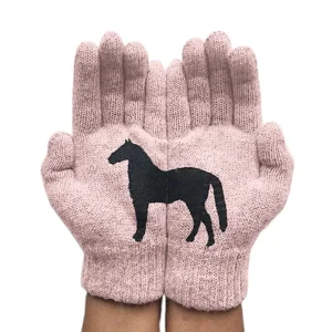 Gants cheval d'hiver pour enfant doux et confortable