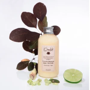 Aprés-Shampoing ayurvédique "Revitalisant" au Citron Vert Bergamote - Jojoba - Citronnelle