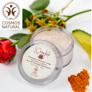 Gommage ayurvédique naturel "Rose & Curcuma Nourrissant" 50 gr - Vegan