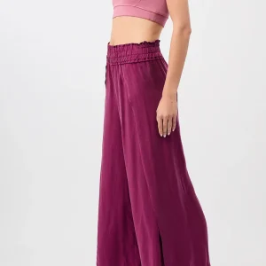 Pantalon Bali - Vegan Silk Cupro - Cherry - Mandala