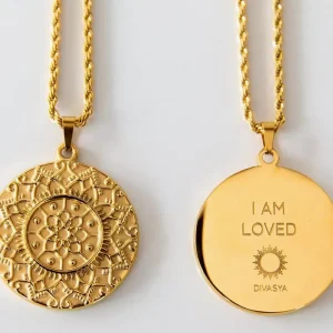 Collier  Mandala - Mantra "I am loved"