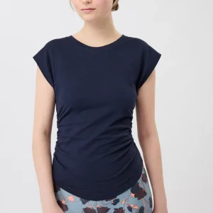 Cropped Ruffled Top  -  Night Sky  - Mandala