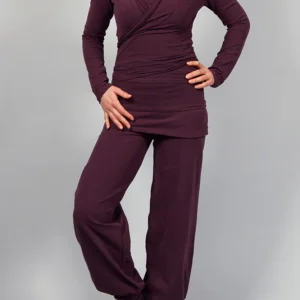 Pantalon Sohang prune