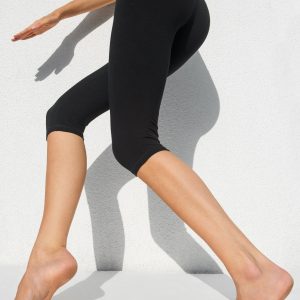 Legging Capri 3/4 taille haute - Noir