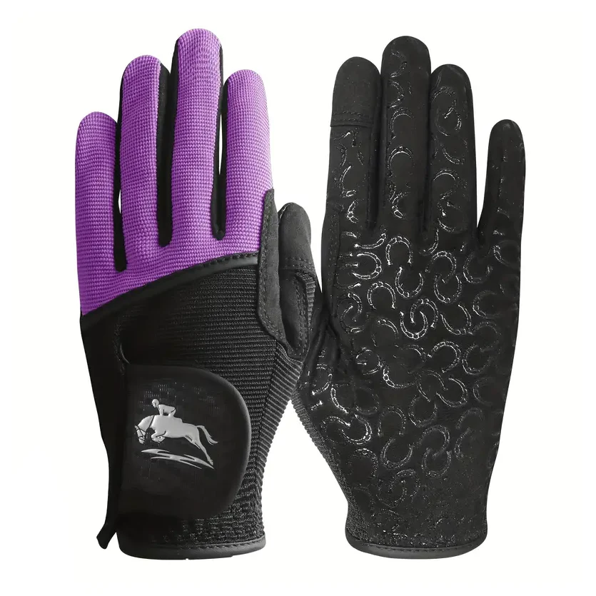 Gants d'équitation confortables antidérapants ajustables – Image 4