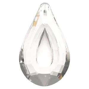 Cristal arc en ciel goutte dans goutte en verre 3.2 x 5 cm