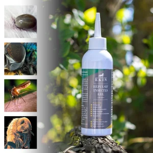 Ekin gel anti tiques pour la queue, tête, encolure, crinière