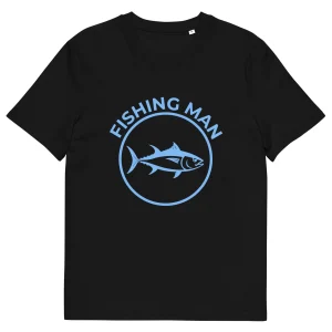 ⚓ T-shirt "Basic Logo Bleu Clair" – Collection Fishing Man