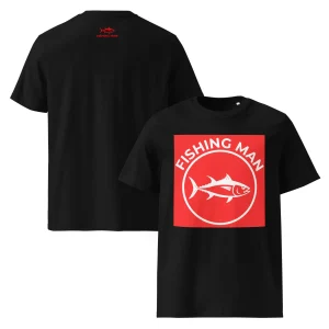🔴 T-shirt "Horizon Rouge" – Noir ou Blanc – Logo Thon Officiel Fishing Man