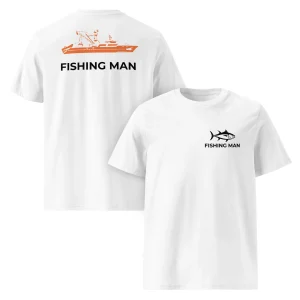 Purse Seiner – T-Shirt Homme Coton Bio | Dos Thonier Orange